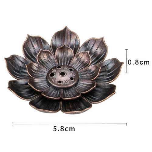 Aluminium Lotus Incense Burner