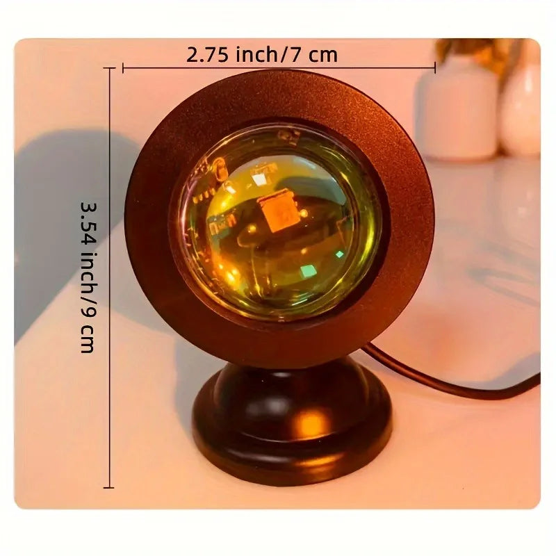 Sunset Light Projection LED Light with Remote Control, 16 Colors Night Light, RGB Lighted Sunrise Lights Room Decoration Photogr