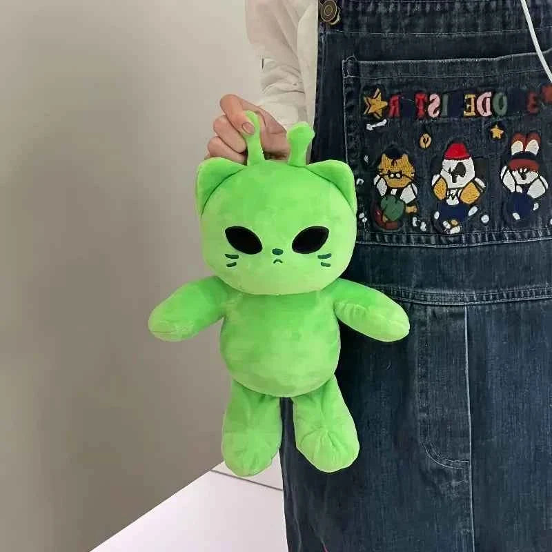 Cute Alien Cat Plush Toy Super Soft Plushie Dolls Kawaii Stuffed Animal Pillow Home Decor Couple Gift for Child Companion Gift