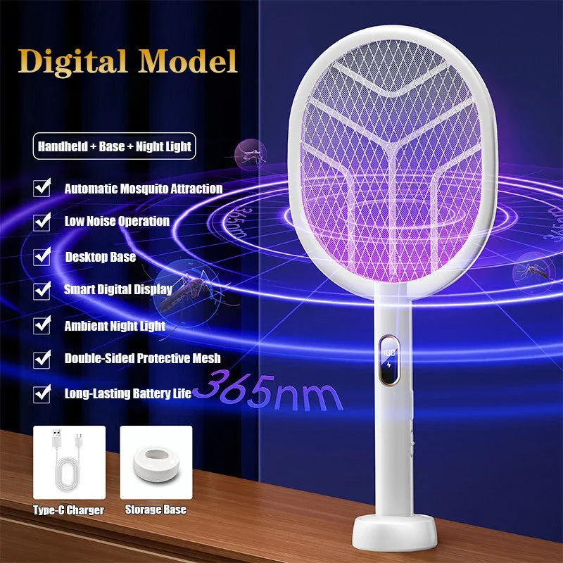 ZapAway 3 in 1 Bug Zapper Racket and Mosquito Lamp