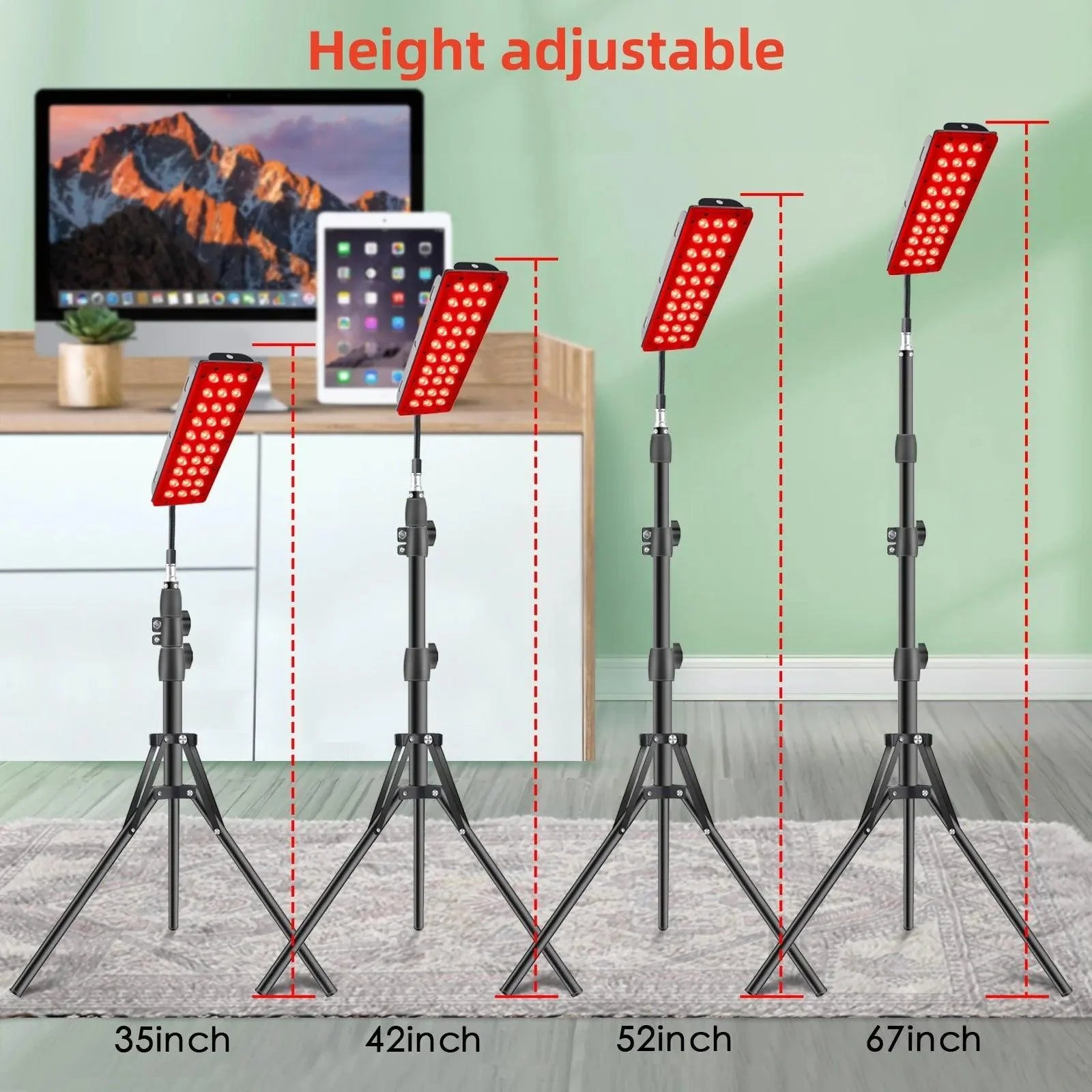 Red Light Therapy Lamp – 660nm & 850nm Full Body Panel