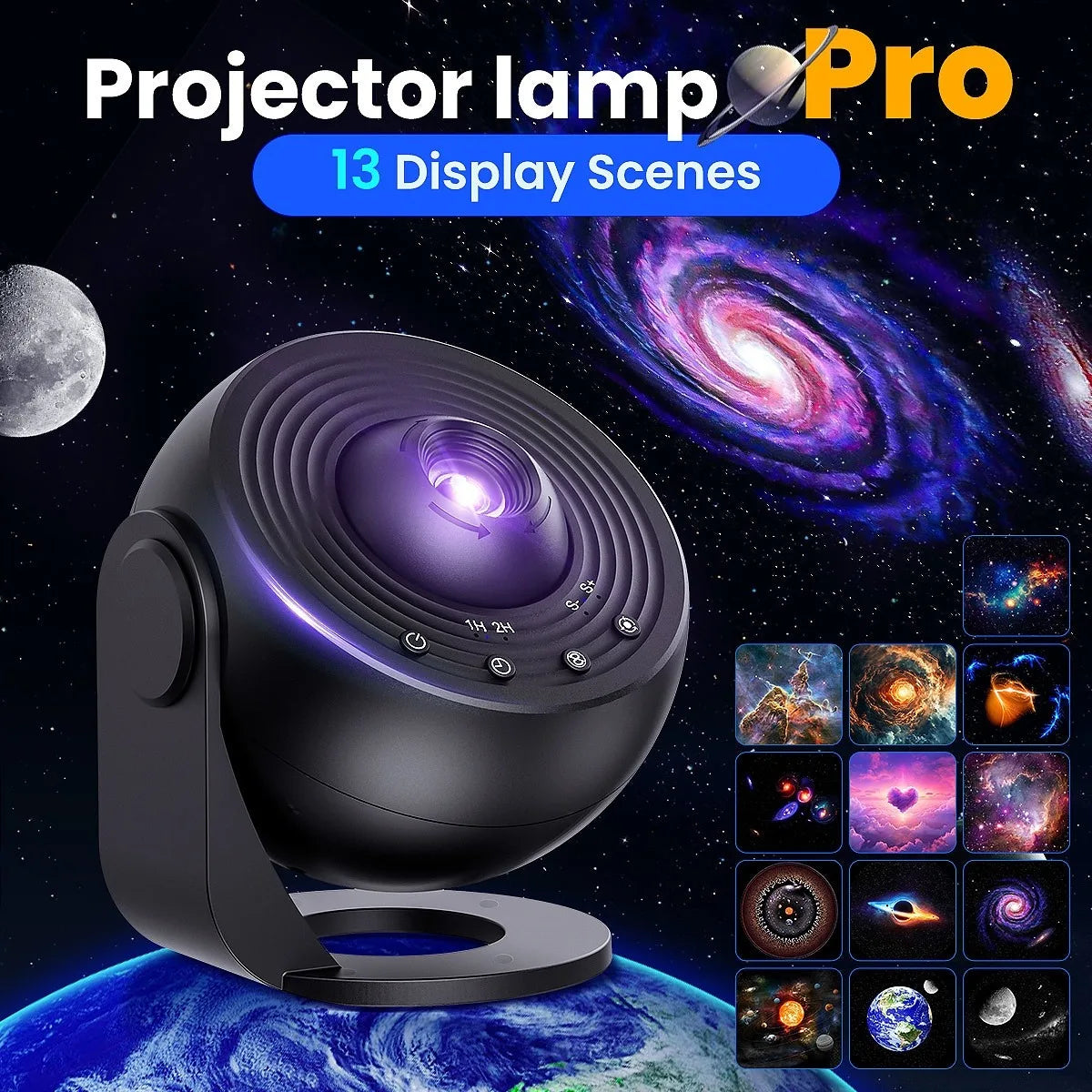 13 IN 1 Star Projector, Galaxy Night Light Projector for Bedroom