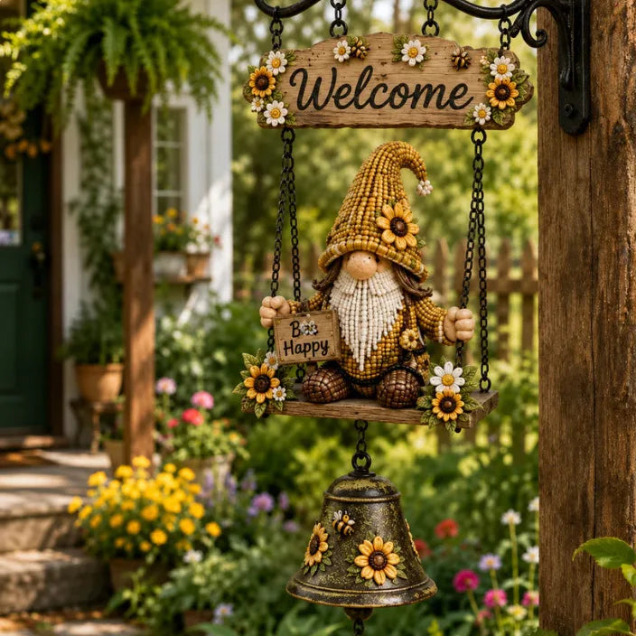 Gnome Welcome Doorbell Outdoor Decor