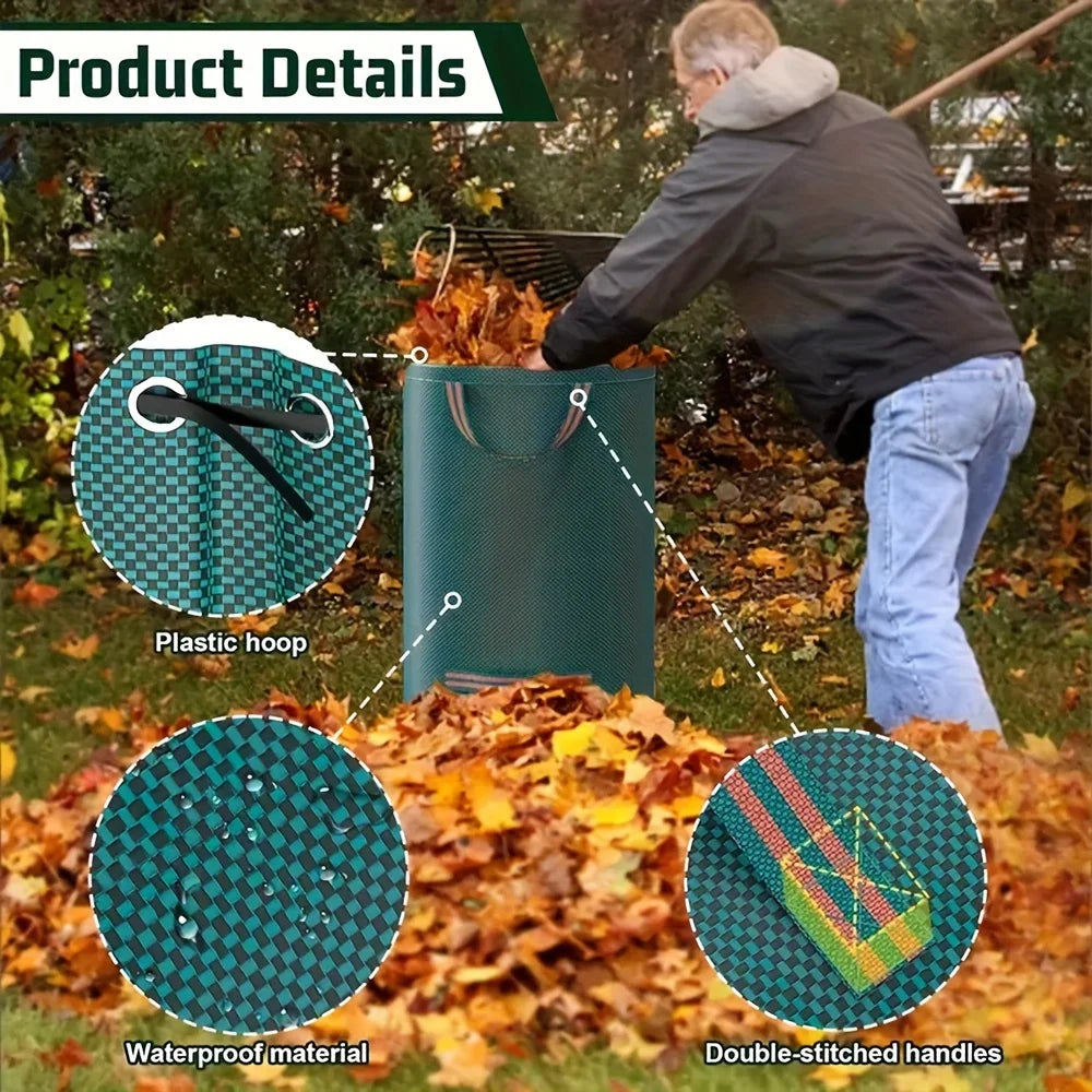 Heavy-Duty PP Garden Waste Bags With Industrial Fabric Handles