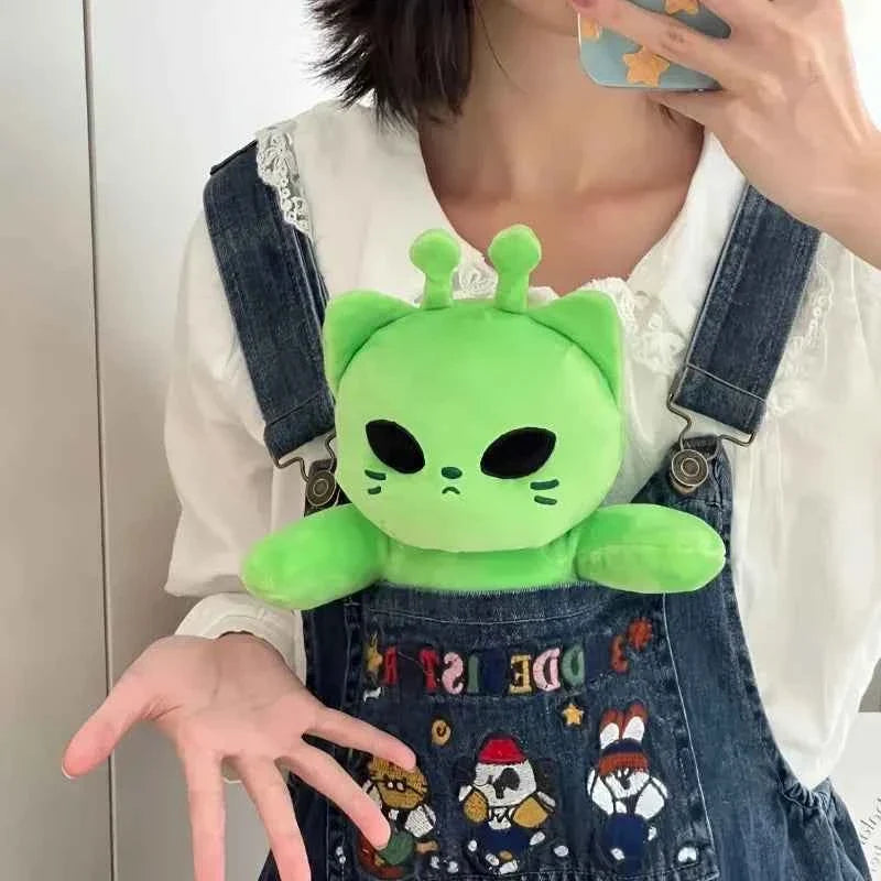 Cute Alien Cat Plush Toy Super Soft Plushie Dolls Kawaii Stuffed Animal Pillow Home Decor Couple Gift for Child Companion Gift