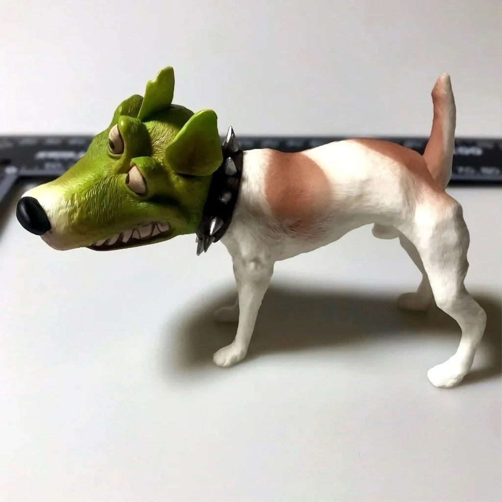 7cm Mask Dog Action Figure Statue Anime Model Desktop Decor Ornament