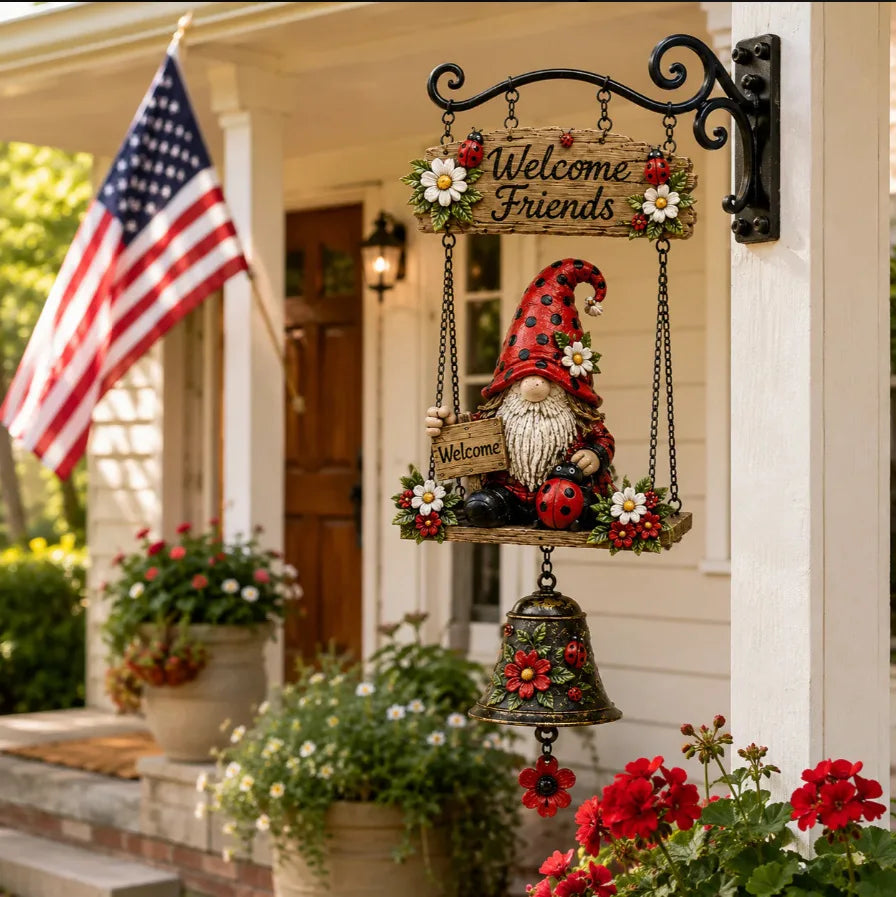 Gnome Welcome Doorbell Outdoor Decor