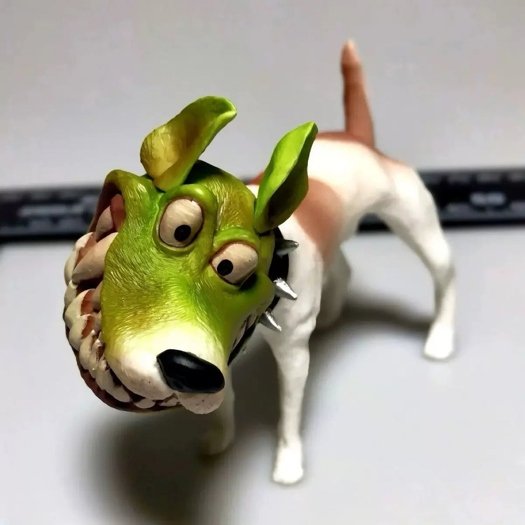 7cm Mask Dog Action Figure Statue Anime Model Desktop Decor Ornament