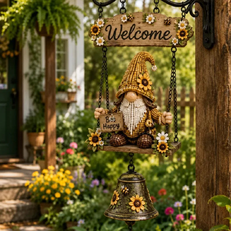 Gnome Welcome Doorbell Outdoor Decor