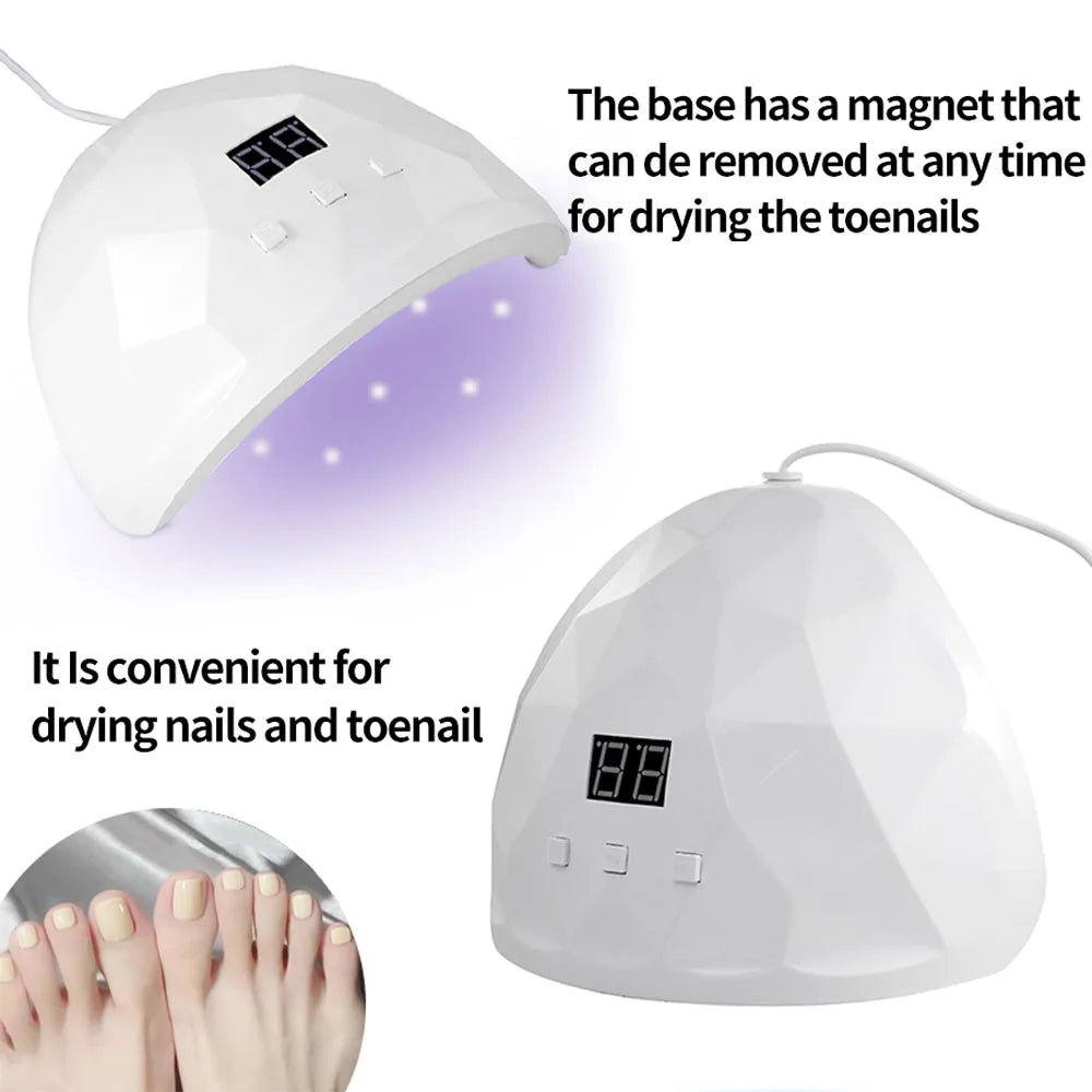 LULAA Nail Dryer Lamp UV Light For Nails Eyes Protection UV Lamp for Gel Nails Gel Nail Polish Curing Dryer Home Salon Tool